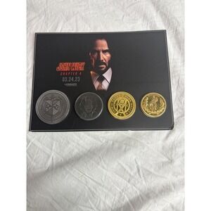 John Wick Chapter 4 Movie Prop Coins Collectors Set Lionsgate
